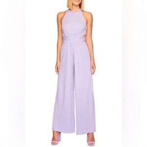 SUSANA MONACO NWT SWEET LAVENDER HALTER JUMPSUIT SIZE SMALL $288 RETAIL SOLD OUT